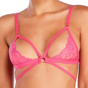 NWT LACE BRALETTE PINK FUSCHIA